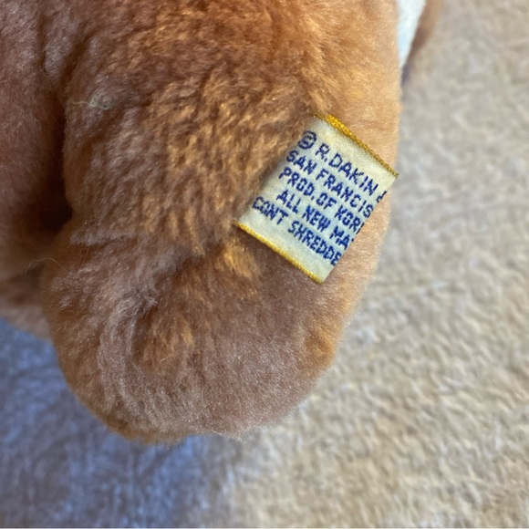 Vintage 1974 R. Dakin Plush Toy Bunny Rabbit 10" Stuffed Animal Preppy Teacher - Picture 7 of 10